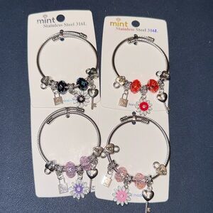 Stainless Steel Charm Bracelet